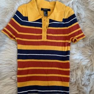 Ribbed polo